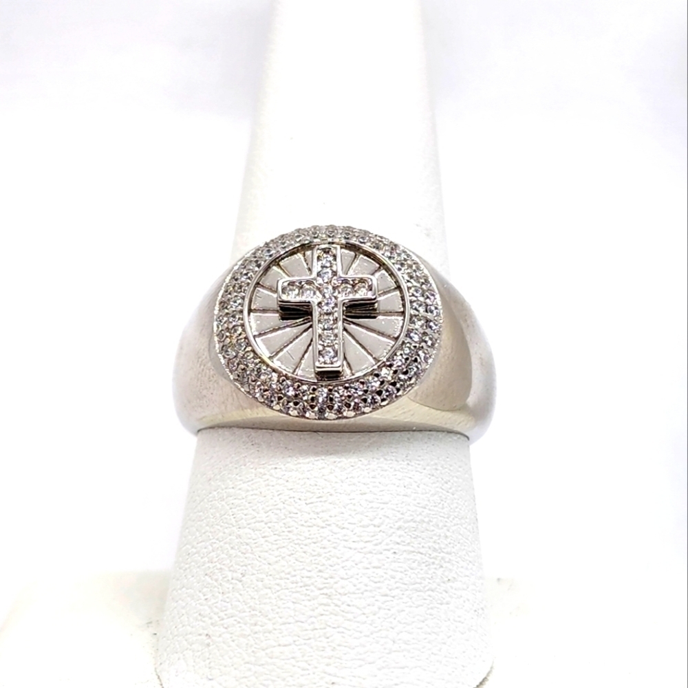 Brand New Sterling Silver 925 Cross Ring